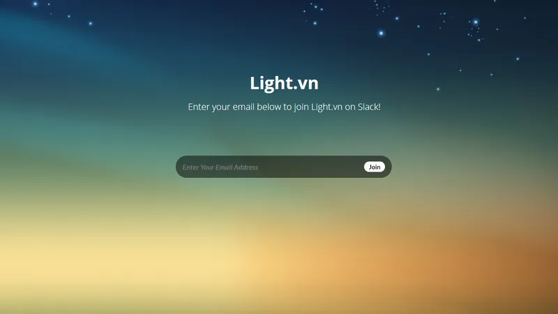 Light.vn のチャットルーム参加ページ。